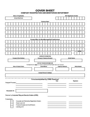 cover sheet for registration sec xls|17.